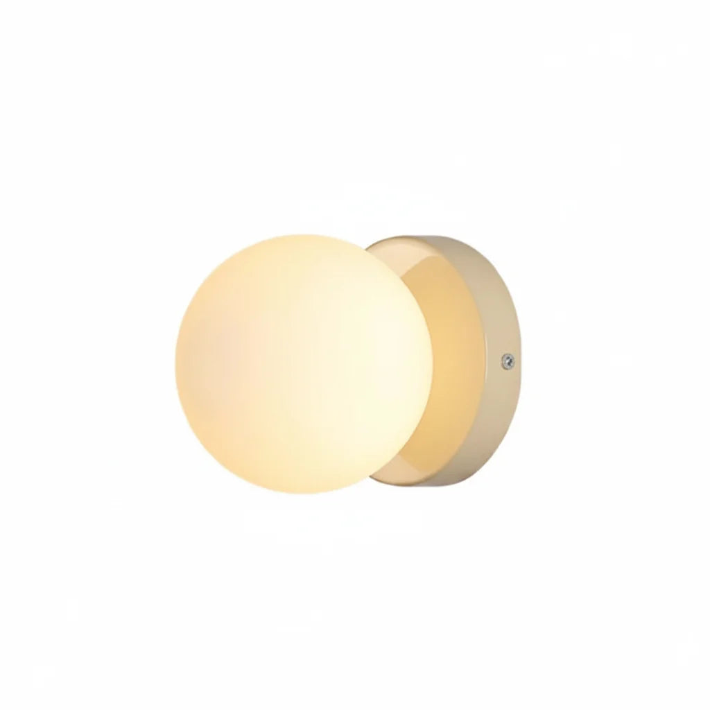 Nordic Glass LED Wall Lamp Orb Sconce for Bedroom Hallway Staircase