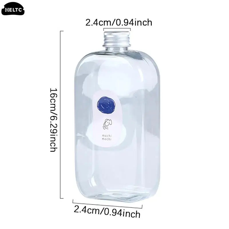 400ml Plastic Water Bottle with Lid | Reusable Drink Container for Kids