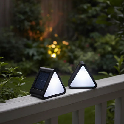Outdoor Solar Step Lights Warm White RGB IP67 Waterproof Pathway Patio Yard