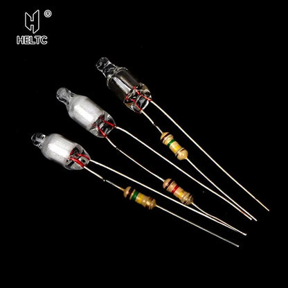 Neon Indicator Light Bulbs with Resistor | 220V Red Blue Green 4x10mm 5x13mm