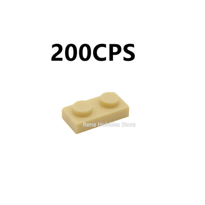 200PCS DIY Building Blocks Thin Figures Bricks 1x2 Dots | Educational Creative Toy Set Compatible with 3023