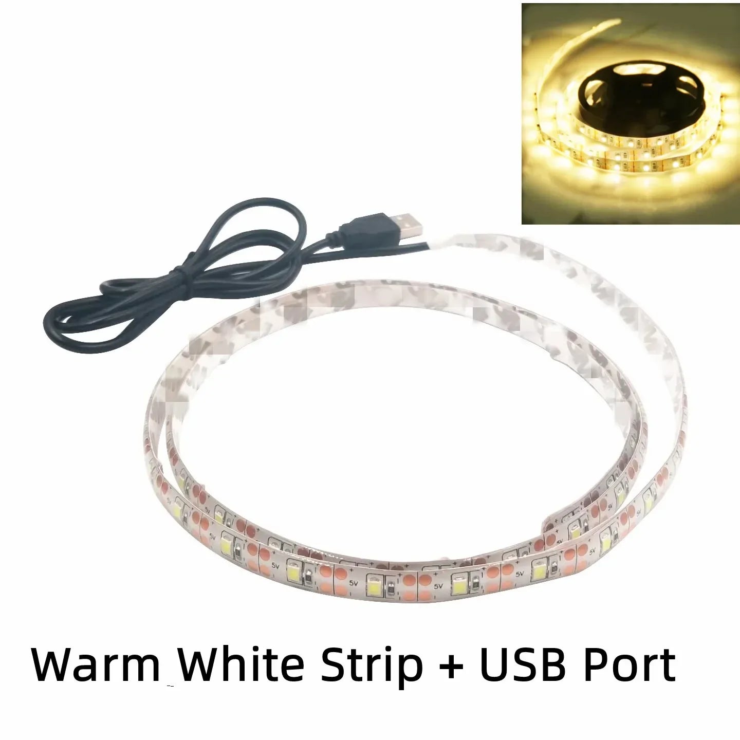 5V USB LED Strip Lights | Flexible Home TV Background Lighting