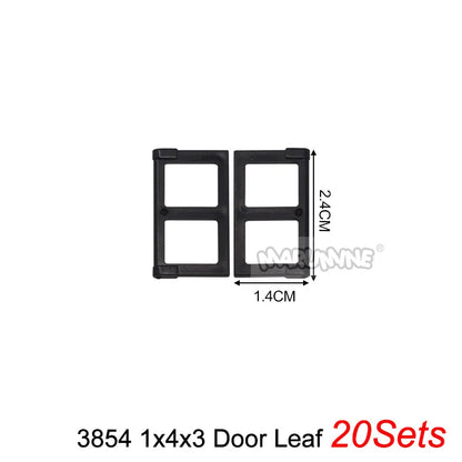 Marumine Window and Door Building Blocks | Compatible City House Parts Set