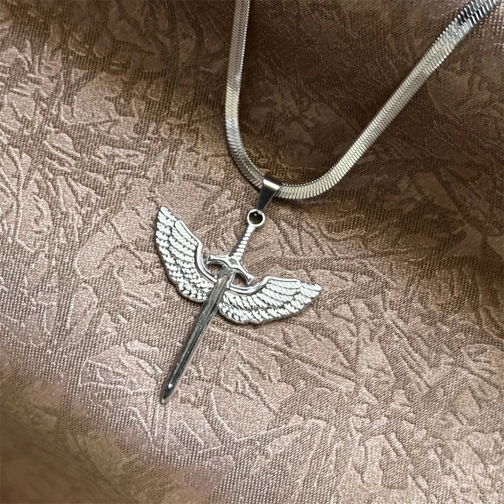 Stainless Steel Jesus Cross Necklace | Christian Pendant Jewelry for Men and Women
