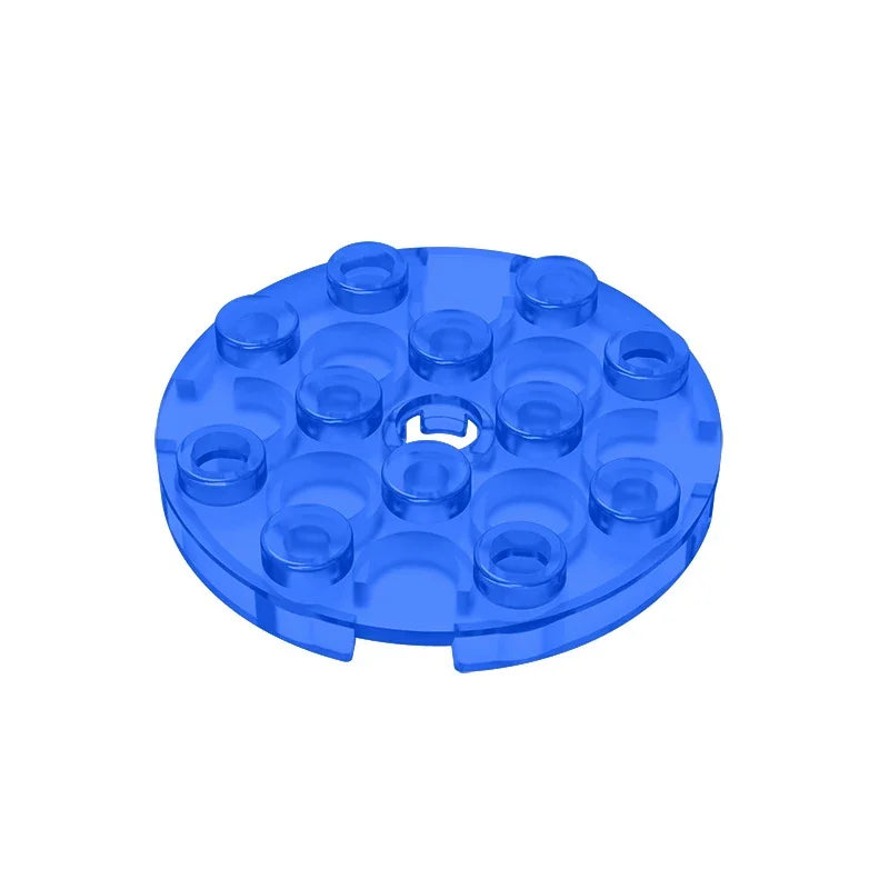 Gobricks GDS-841 Round Plate 4x4 with Hole | Compatible Building Block for DIY Creations