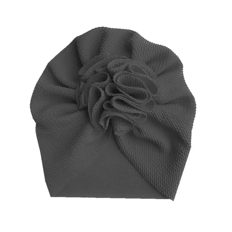 Baby Girl Turban Hat | Lovely Flower Soft Cap for Newborn Photography