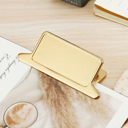 1PCS Retro Metal Binder Clips Foldback Notes Letter File Paper Clip Binding Securing Clips Office School Stationery 85mm