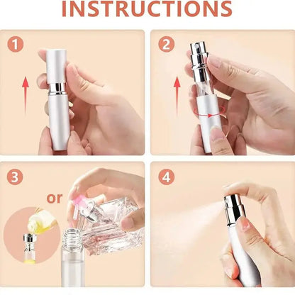 Portable Mini Perfume Atomizer Set | Refillable Travel Spray Bottles with Accessories