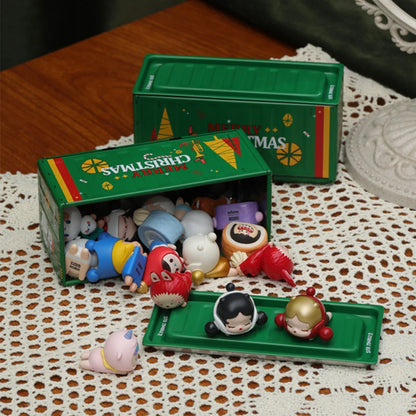 Lot de 4 mini boîtes de rangement en fer de style industriel rétro, décoration créative, objet de collection, mini conteneur de bureau, cadeaux miniatures