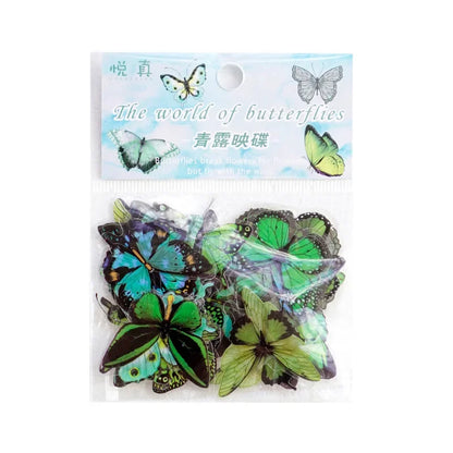Butterfly Stickers Pack 40pcs | PET Waterproof Craft Stickers for Scrapbooking