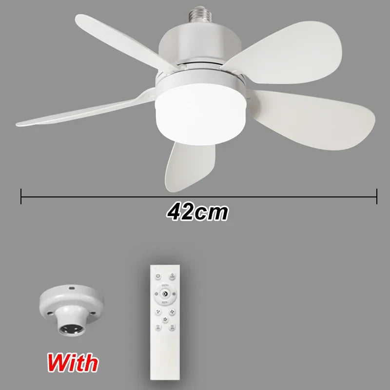 Ceiling Fan Light | Flush Mount Ceiling Fan with Remote Control & Dimmable Brightness | Versatile Lighting for Comfort