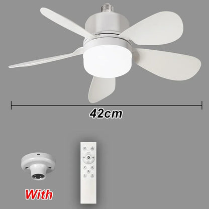 Ceiling Fan Light | Flush Mount Ceiling Fan with Remote Control & Dimmable Brightness | Versatile Lighting for Comfort