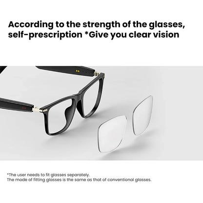 Bluetooth Smart Glasses Polarized Sunglasses Blue Light Filter Waterproof for Men