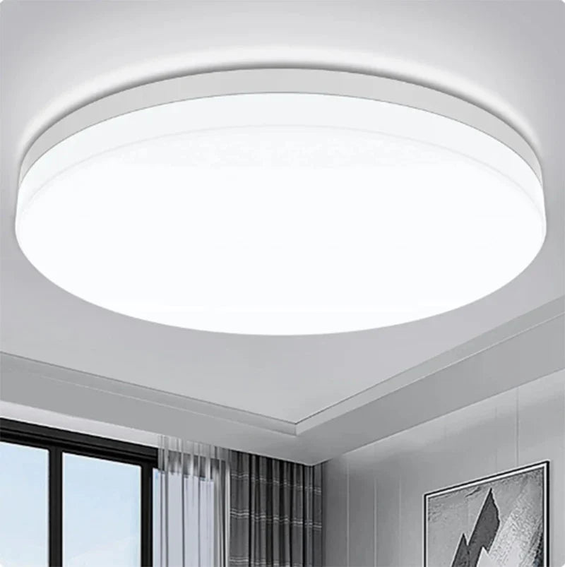 Ultra-Thin Round LED Ceiling Light 6500K Waterproof Flush Mount Modern Lamp