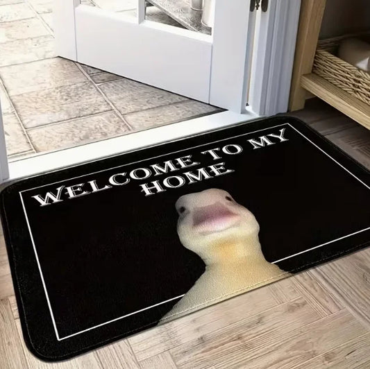 Colorful Duck and Black Letter Printed Pads Are Suitable for Bedrooms Living Rooms Kitchens and Comfortable Entrances Decorative