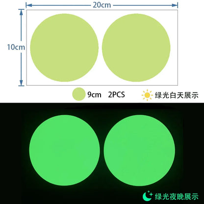 Glow in the Dark Wall Stickers | Luminous Dots Decals for Kids Room