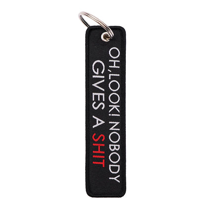 Embroidered Quote Key Fob | Personalized Gift Keyring
