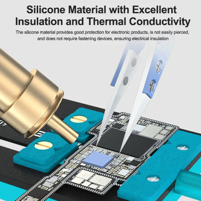 RELIFE RL-098 100PCS Pre-cut Thermal Pads for IC Chip | High Thermal Conductivity Silicone Sheet