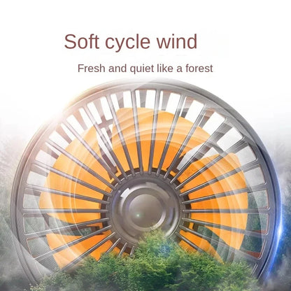 Dual Head Car Fan | 12 Volt Fan with 360° Rotation & Adjustable Airflow | Portable Cooling Solution for Cars