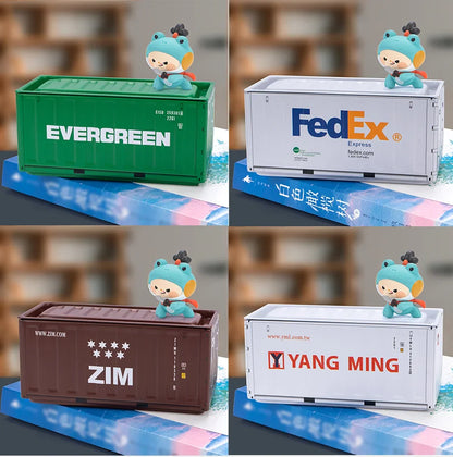 Lot de 4 mini boîtes de rangement en fer de style industriel rétro, décoration créative, objet de collection, mini conteneur de bureau, cadeaux miniatures