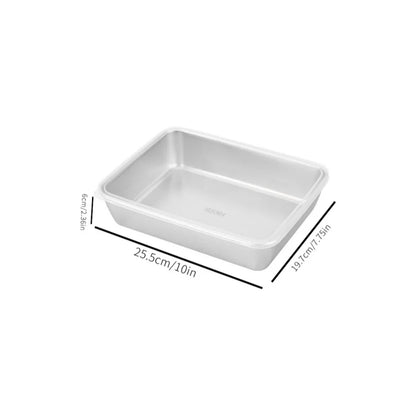 Récipient alimentaire rectangulaire en acier inoxydable pour conserver la fraîcheur, boîte de rangement pour pique-nique, boîte à bento, réfrigérateur, congélateur, assiette de restaurant