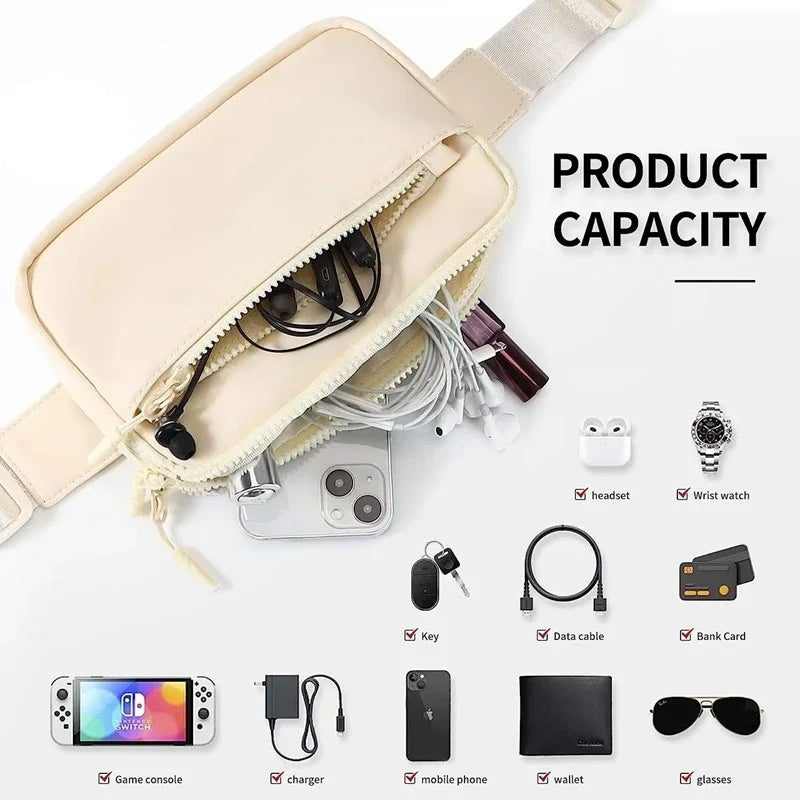 Riñonera de moda para yoga 2026, bolsa de cintura deportiva, bolsa para móvil de yoga, bolsa portátil, regalo unisex para mujer para fitness y running