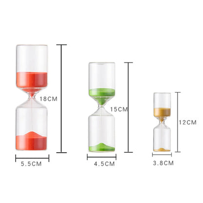 5/10/15/30 Minutes Sandglass Sand Timer Color Glass Hourglass Sand Clock Children Kids Gift Fashion Home Decoration