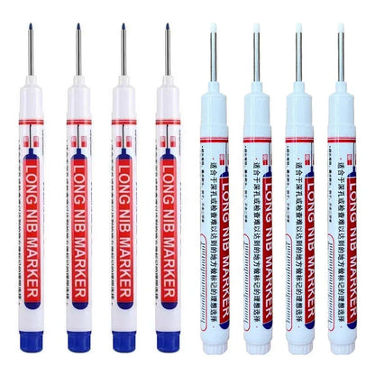 20mm Deep Hole Long Nib Markers Set | Multi-Purpose Perforating Pen for Metal, Wood, and Glass