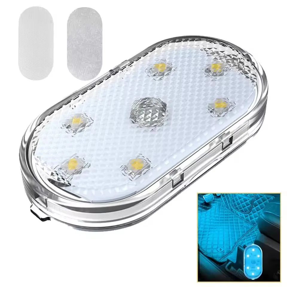 USB Charging LED Touch Light | Mini Wireless Car Interior Lamp for Trunk and Roof