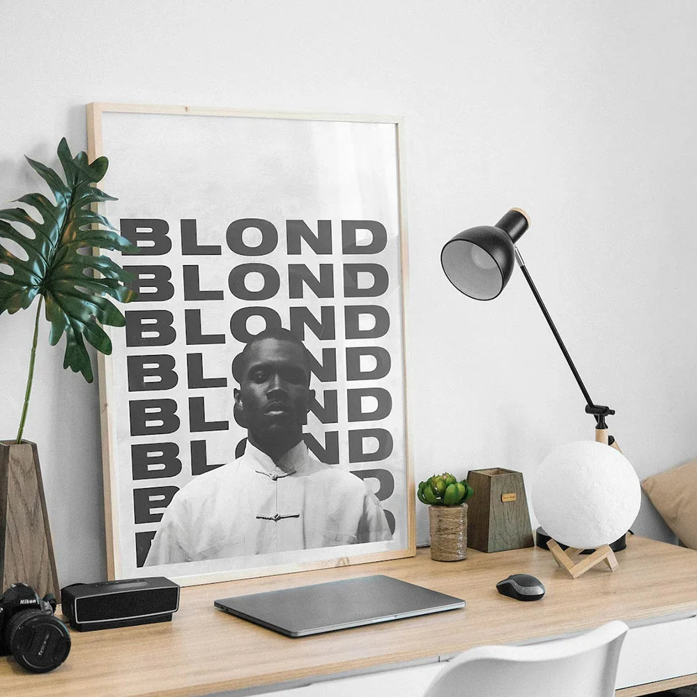 Tableaux décoratifs modernes de Frank Ocean Blond White Ferrari Cars Rap Hypebeast, affiches sur toile pour salon