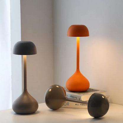 Touch Dimmable Mushroom Table Lamp | Portable Rechargeable Desk Night Light