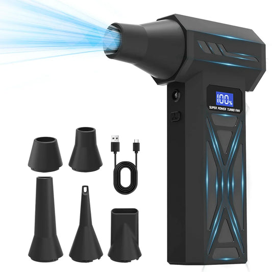 Souffleur Turbo P70 Air Duster 110000 tr/min – Nettoyeur à air comprimé sans fil avec LED