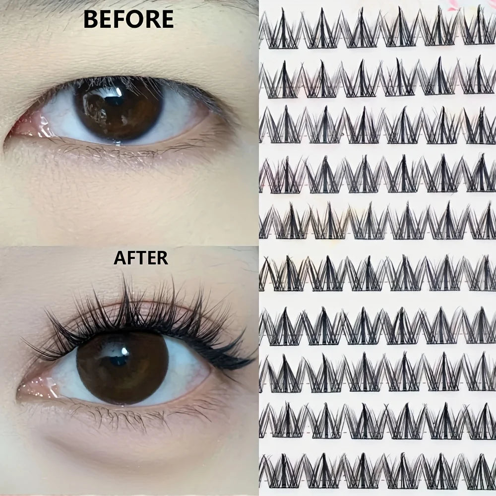 Self-Adhesive Eyelashes | No Glue Needed, C-Curl, Japanese-Korean Beauty Series for Everyday & Special Events