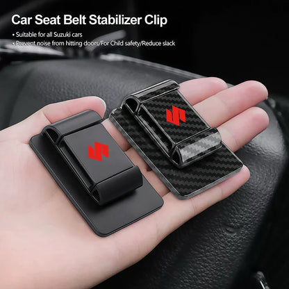 Car Seat Belt Stabilizer Clip | Anti-Rattle Seatbelt Holder for Suzuki Jimny Samurai Vitara Swift Baleno Ignis Splash Kaiser