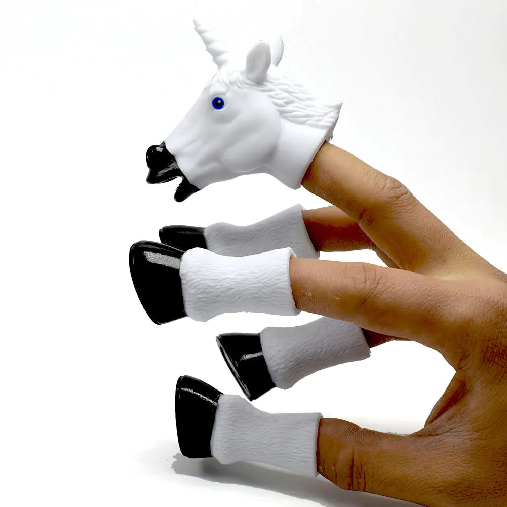 Finger Puppet Set: Unicorn and Pegasus