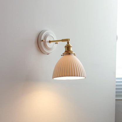 Vintage Japanese Ceramic Wall Lamp