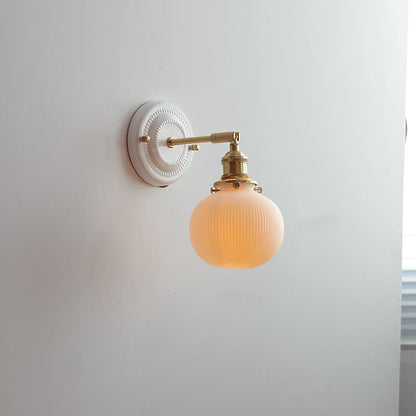 Vintage Japanese Ceramic Wall Lamp