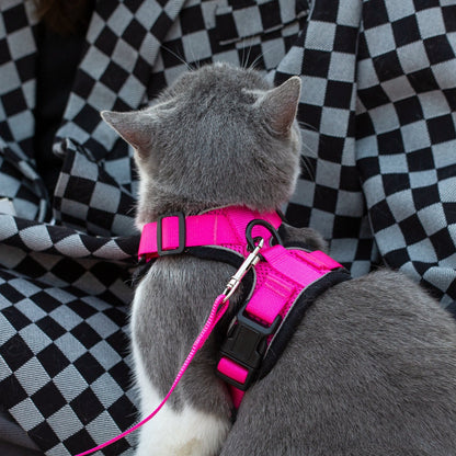 Arnés reflectante para gatos PurrTrek de Mr. Peanut con correa a juego