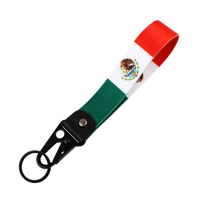 World Flag Car Keychain | Metal Key Ring for Men Women Motorcycle Lanyard