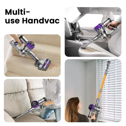 Cordless Vacuum Cleaner 30KPa Powerful Suction 55 Min Runtime Pet Hair