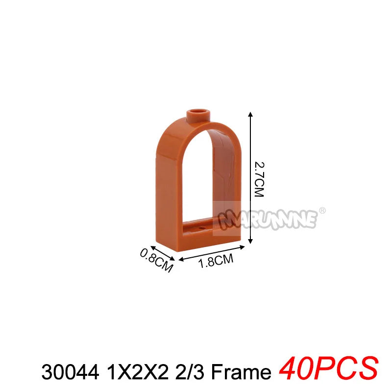 Marumine Window and Door Building Blocks | Compatible City House Parts Set