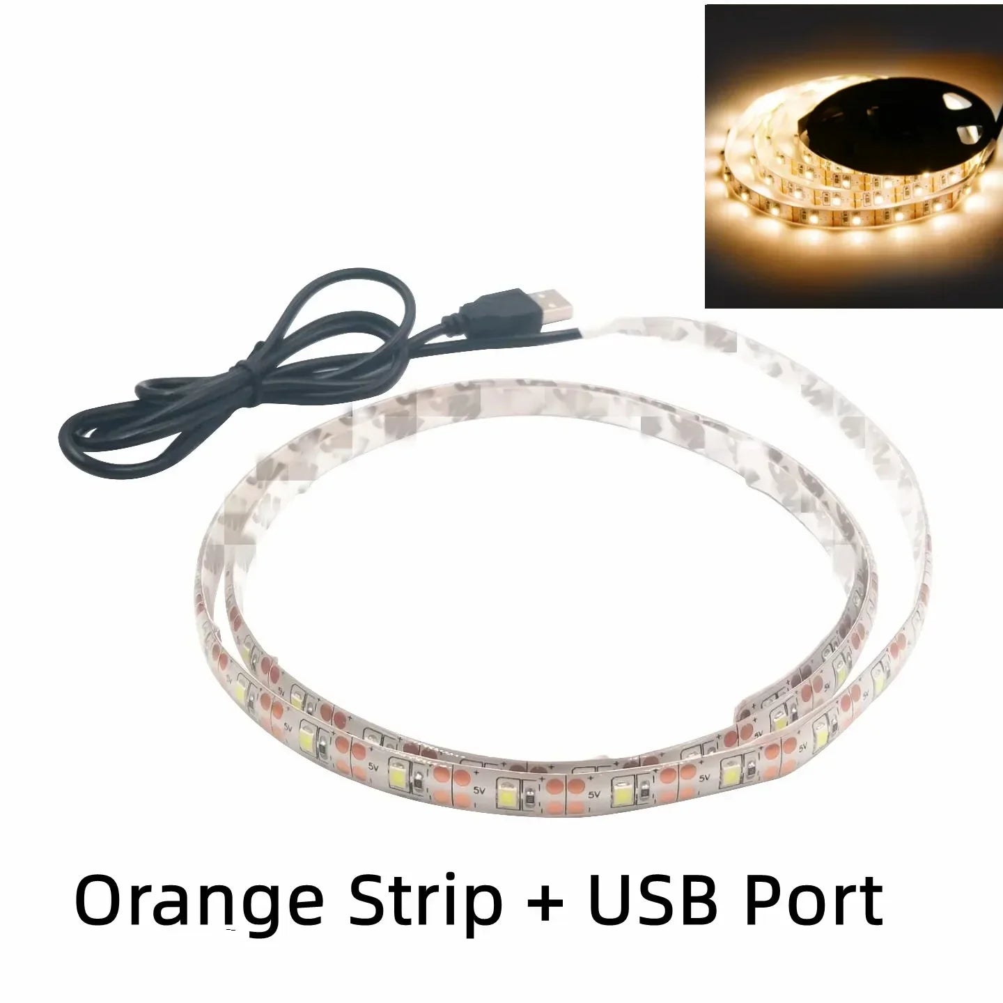 5V USB LED Strip Lights | Flexible Home TV Background Lighting