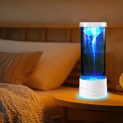 LED Tornado Night Light USB Multi-Color Changing Atmosphere Lamp for Kids Home