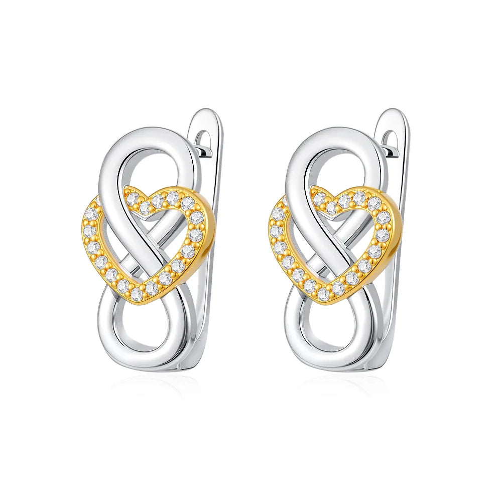 925 Sterling Silver Elephant Cherry Earrings | Sparkling Stud Earrings for Women