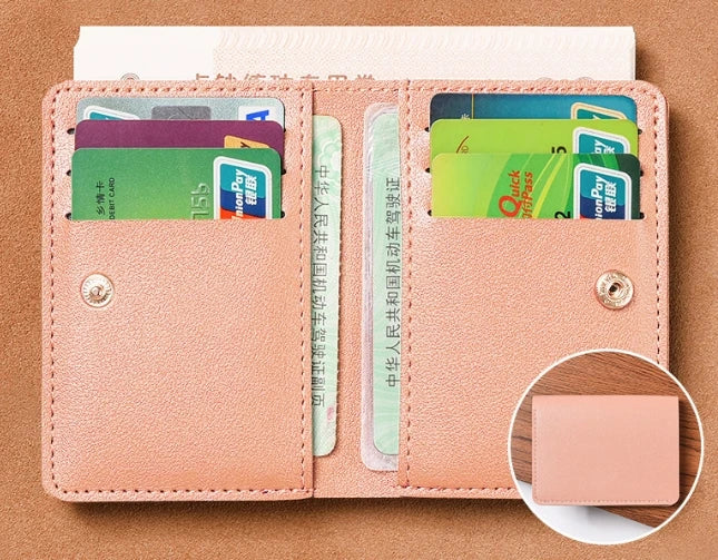 Classic PU Leather Small Wallet | Slim Credit Card and Coin Purse for Men and Women
