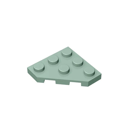 Gobricks GDS-556 Wedge Plate 3 x 3 Cut Corner | Compatible Building Block for DIY