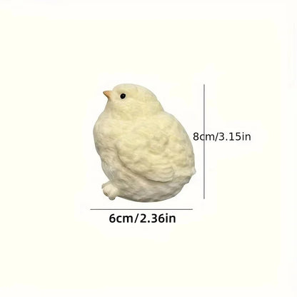 1Pc Yellow Chick Squishy Squeeze Toy Kids Adult Pop Fidget Toys Soft Pinch Entertainment Games for Children Christmas Gifts