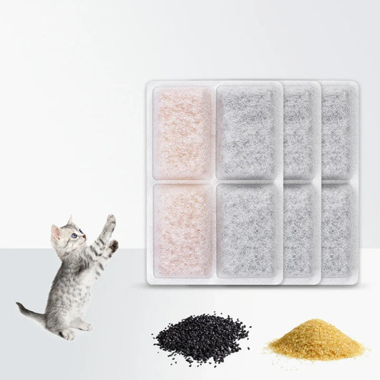 Cat Water Dispenser Filter Cartridge Pet Replacement Activated Carbon Filter Multiple Filtration System for Pet Care Accessory