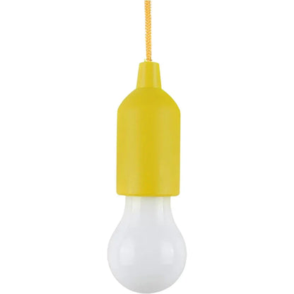 Battery Operated LED Pull Cord Light | Portable Hanging Lantern for Camping, Garden, Party, and Emergency