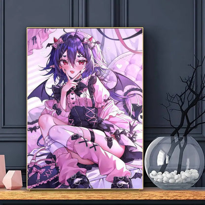 Cartel bonito de anime J-Jirai Kei, impresión artística de pared, impermeable, para hogar, sala de estar, dormitorio, bar, decoración estética
